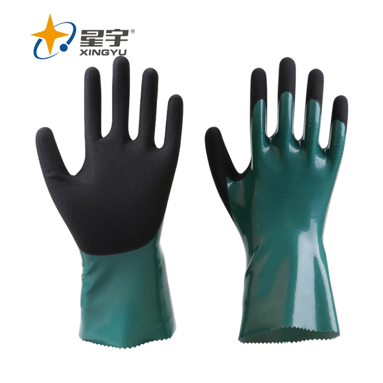 Chemical Resistant Gloves Xingyu Nylon Nitrile Rubber Gloves Industrial